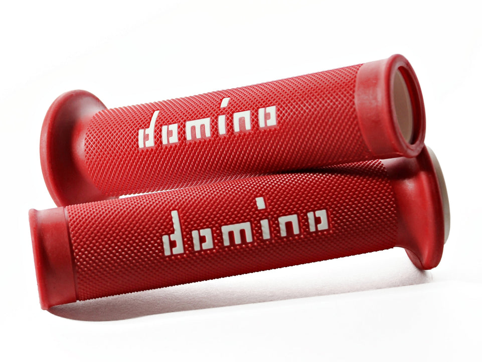 Coppia Manopole Domino A010 Strada Racing Aperte Moto super grip - LGMoto SRL