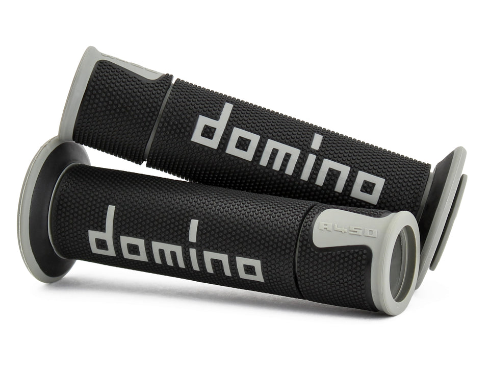 Coppia Manopole Domino A450 Strada Racing Aperte Moto super grip - LGMoto SRL