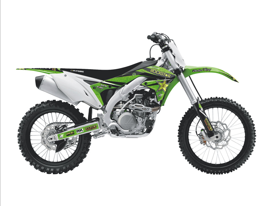 Kit grafiche Kawasaki KX 450 F (16-18) Rockstar Energy + Coprisella