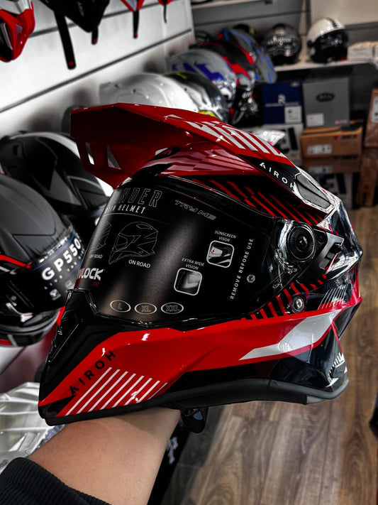 Airoh Casco On/Off Commander BOOST RED GLOSS