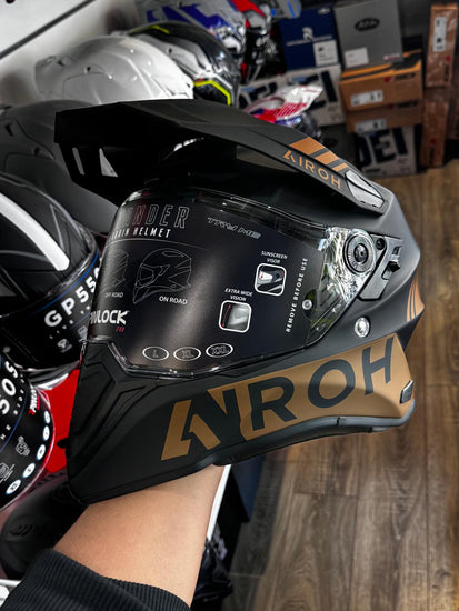 Airoh Casco On/Off Commander Gold Matt - LGMoto SRL