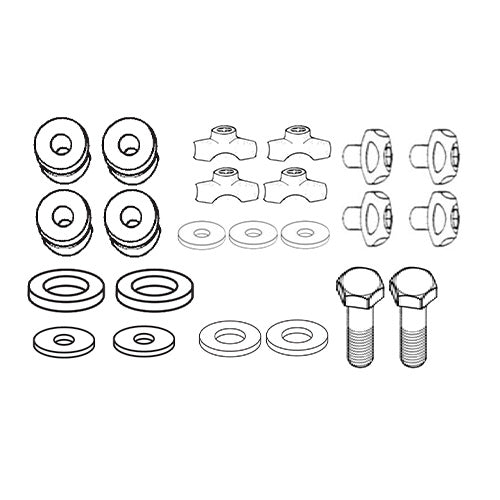 GIVI Parabrezza Trasparente  + Attacchi 73,5 x 63 per Yamaha X-MAX 250 2010 - 2013