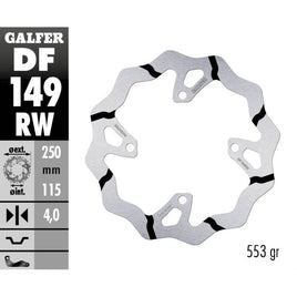 Disco freno Galfer Race posteriore