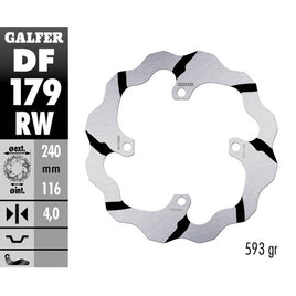 Disco freno Galfer Race posteriore