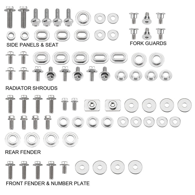 Kit viti plastiche Yamaha YZ 450 F (18-21)