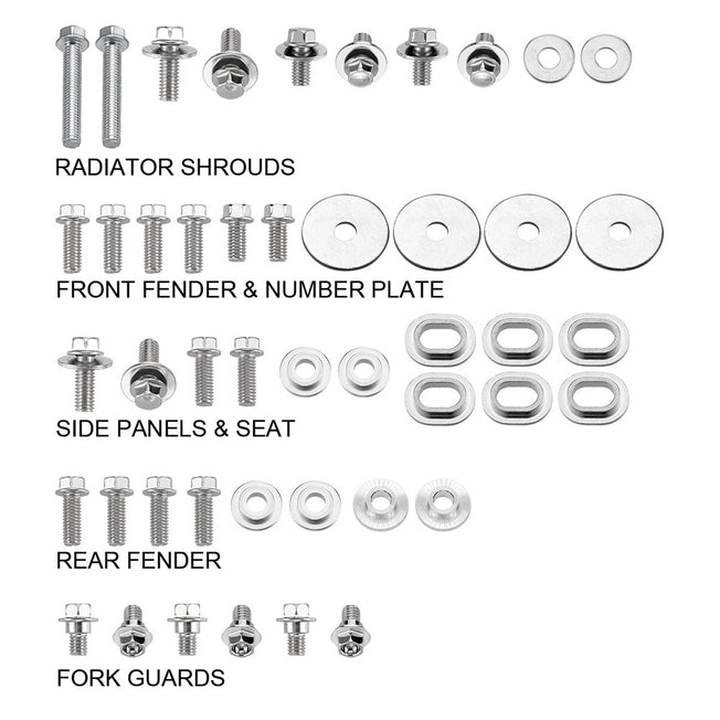 Kit viti plastiche Suzuki RMZ 450 (18-21)