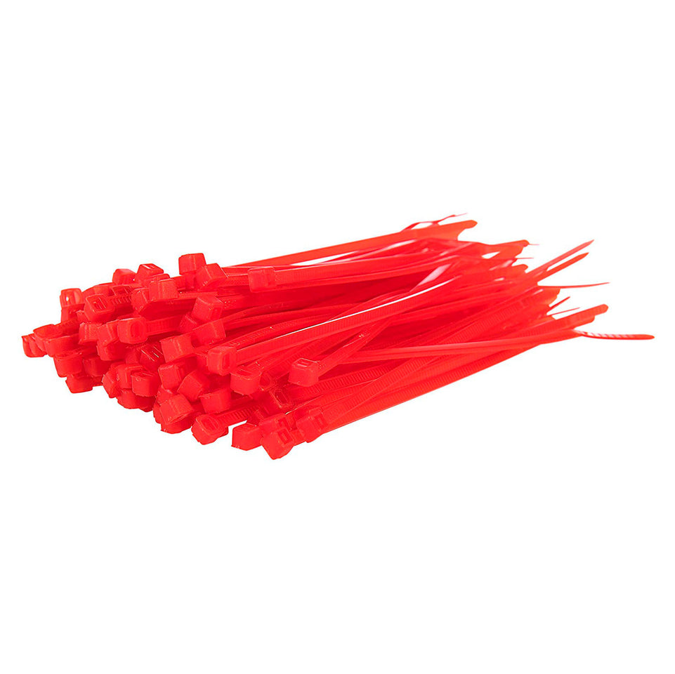 INNTECK Ricambio Moto FAS101RED - Fascetta Plastica (Conf.100 Pz) 4.8 X 190 Rossa