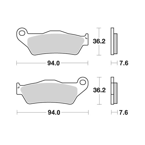 Pastiglie Galfer anteriori standard