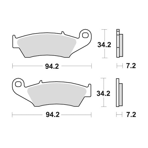 Pastiglie Galfer anteriori standard