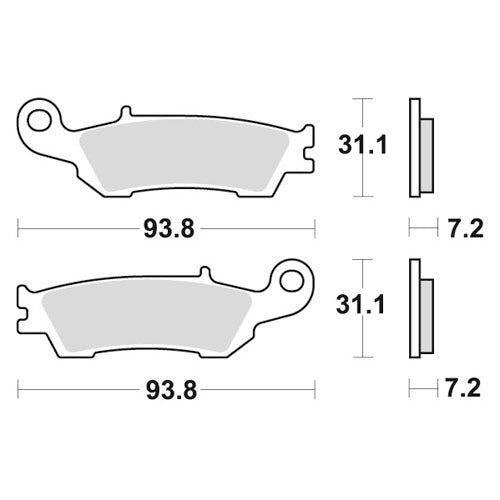 Pastiglie Galfer anteriori standard