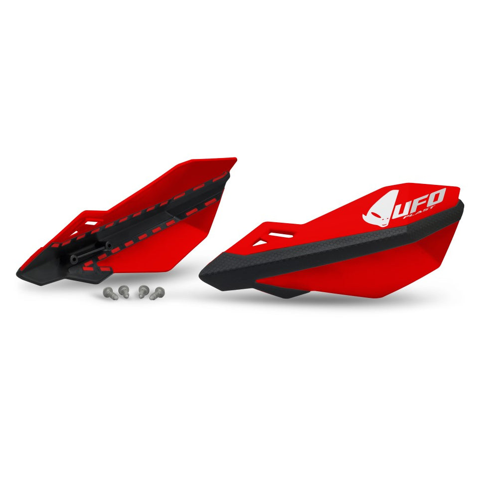 Coppia paramani UFO per attacchi OEM Husqvarna/KTM rossi
