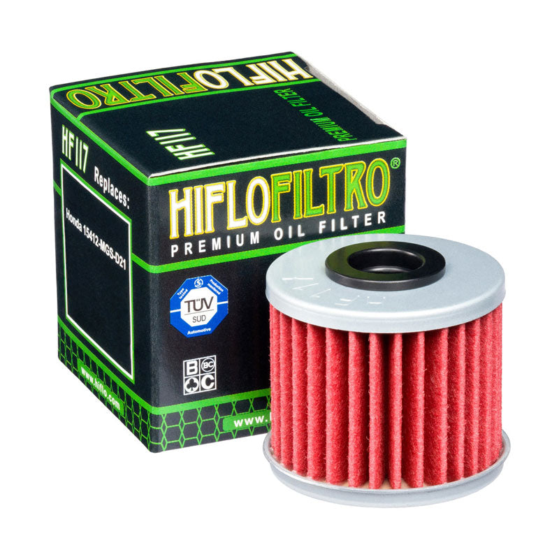 Filtro olio Hiflo HF117 per moto e scooter