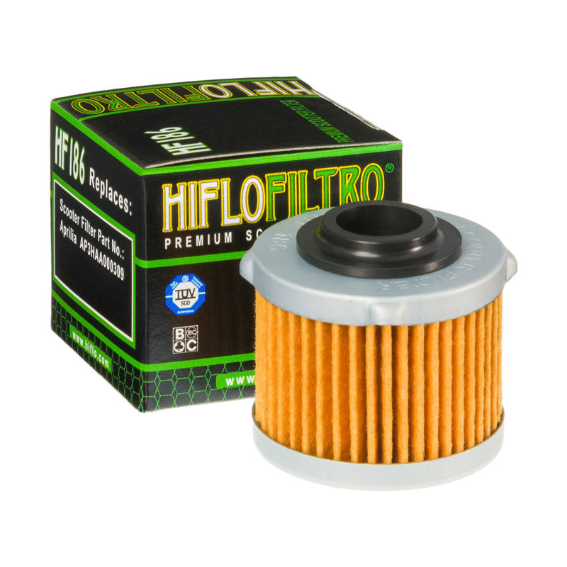 Filtro olio Hiflo HF186 per moto e scooter