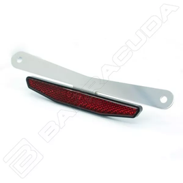 Barracuda Catarifrangente Catadiottro inox targa Omologato CE Universale Moto