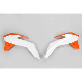 Convogliatori radiatore KTM 85 SX (13-17) bianchi e arancioni*
