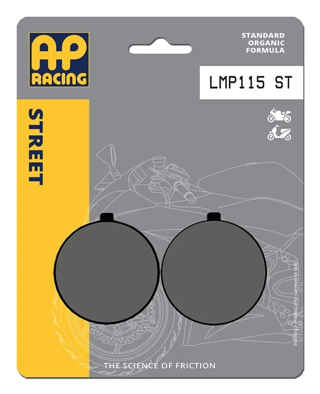 Pastiglie Freno Organiche Anteriori AP Racing LMP115