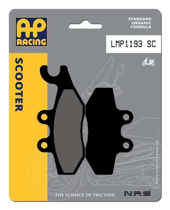Pastiglie Freno Organiche Anteriori e Posteriori AP Racing LMP1193SC