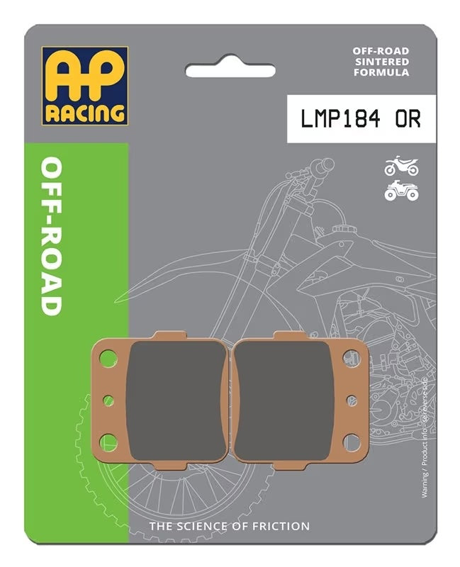 Pastiglie Freno Sinterizzate Anteriori e Posteriori AP Racing LMP184OR