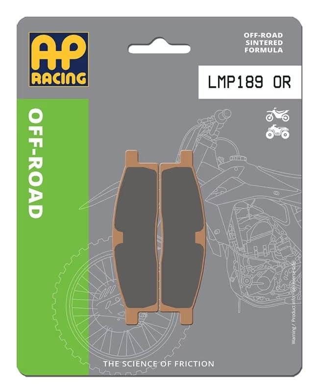 Pastiglie Freno Sinterizzate Anteriori e Posteriori AP Racing LMP189OR