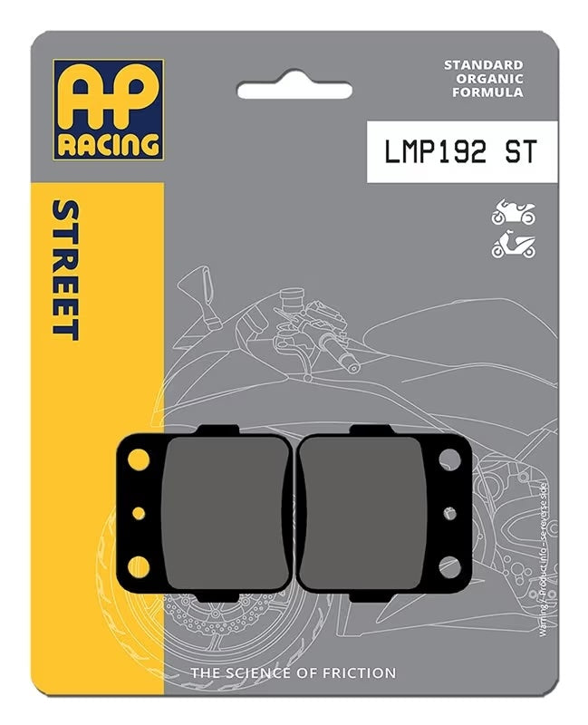 Pastiglie Freno Organiche Anteriori AP Racing LMP192
