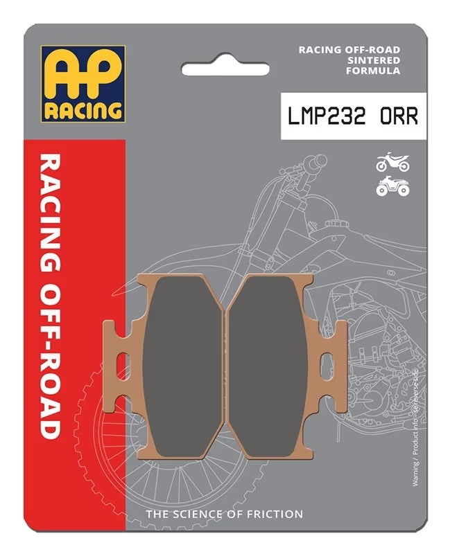 Pastiglie Freno Sinterizzate Racing Anteriori e Posteriori AP Racing LMP232ORR