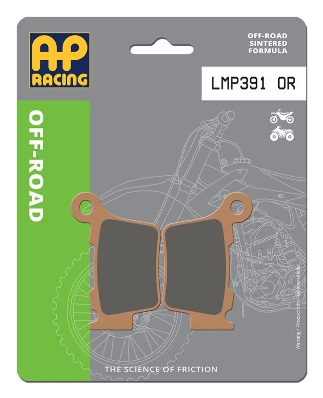Pastiglie Freno Sinterizzate Anteriori e Posteriori AP Racing LMP391OR