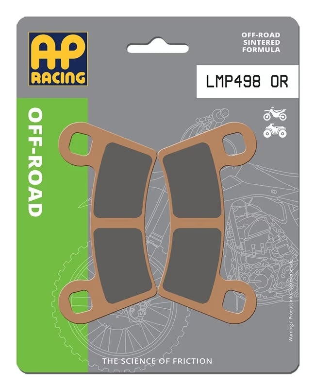 Pastiglie Freno Sinterizzate Anteriori e Posteriori AP Racing LMP498OR