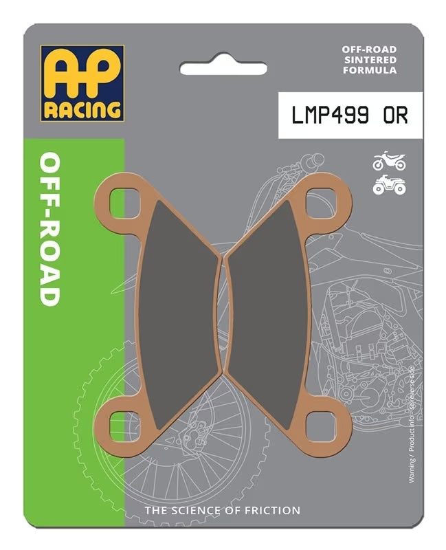 Pastiglie Freno Sinterizzate Anteriori e Posteriori AP Racing LMP499OR