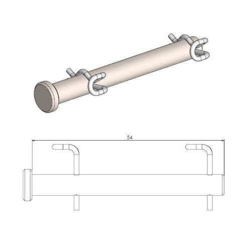 Perno pinza freno anteriore Moto Master