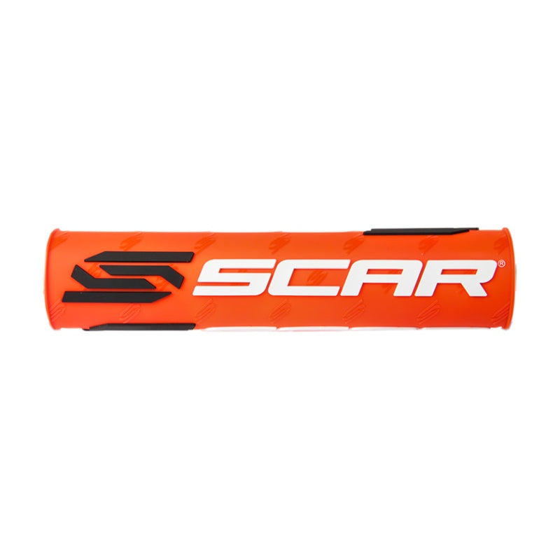 Paracolpi Scar arancione fluo e bianco - manubrio con traversino