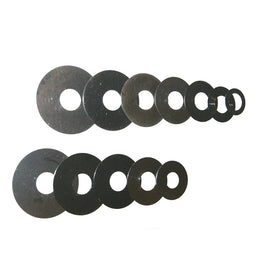 INNTECK Lamelle Sospensioni Moto SK-960200015 - Lamelle Idrauliche In Acciaio Per Sospensioni - Set 10 Pz - Foro 9.6 X 20.0 X 0.15 mm
