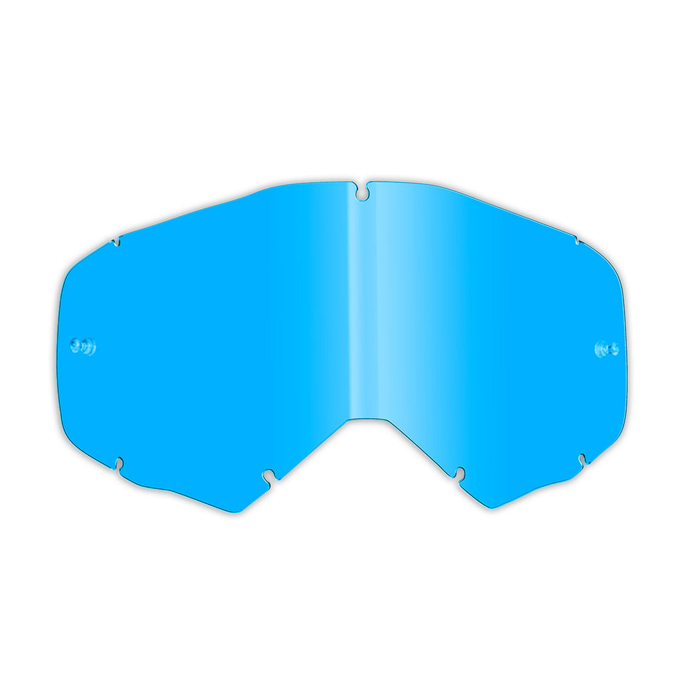 INNTECK Lente Maschera Motocross LEN36003 - Lente Mirror Blue Compatibile Fox Air-Space/Air Defence