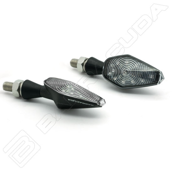 Barracuda coppia frecce Miniviper Led Nere Omologate Universali Moto - LGMoto SRL