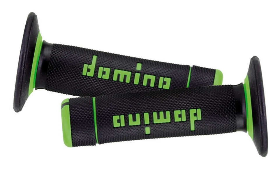 Domino Coppia Manopole Domino enduro universale verde/nero 120mm