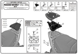 GIVI KIT Att. post piastra Bauletto M.lock per PIAGGIO Beverly 125-300-350 10-20 - LGMoto SRL