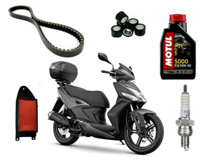 Kit Tagliando Completo Kymco Agility 150 R16 Plus 2018 – Olio Motore, Cinghia, Filtro Aria, Rulli Variatore, Candela - LGMoto SRL