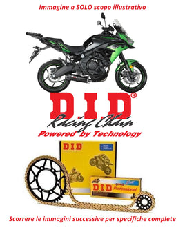 KIT TRASMISSIONE CATENA 520-114 INGR. 46-15 per KAWASAKI KLE 650 VERSYS 2007-25