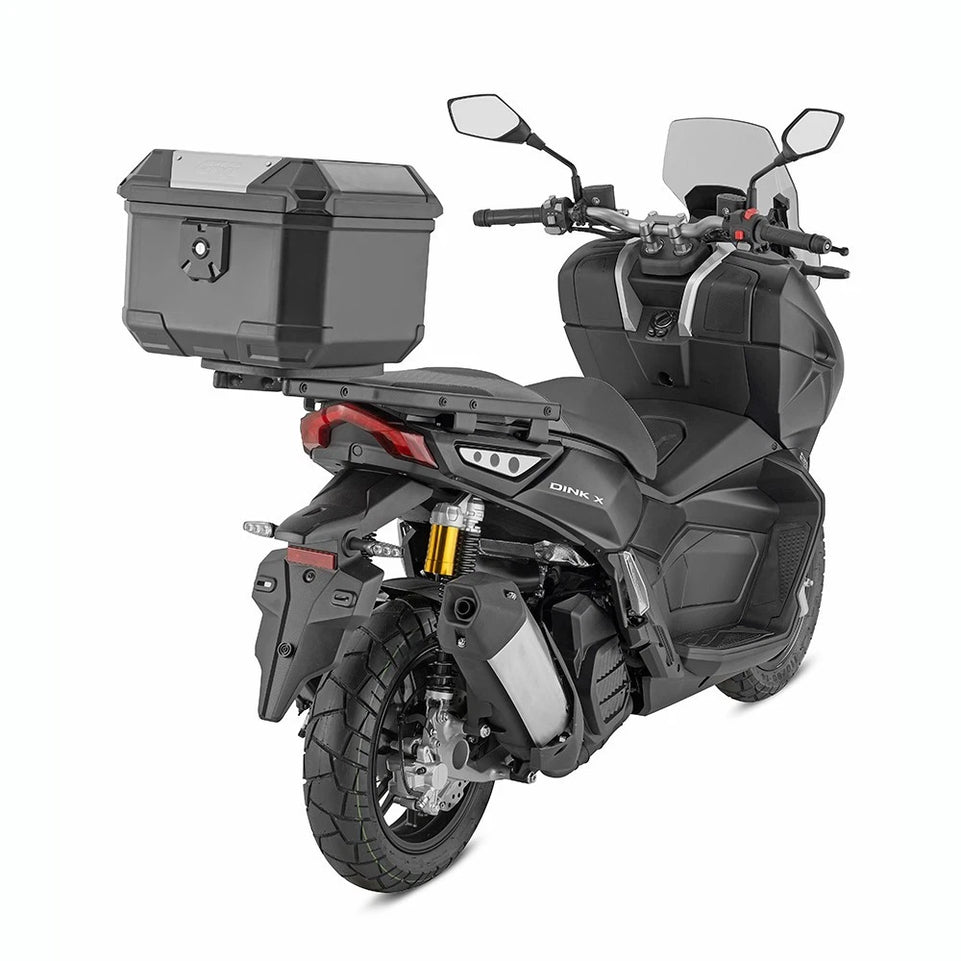 GIVI Bauletto Monolock Bernina 38Lt + Piastra, Kit Universale per Moto / Scooter - LGMoto SRL