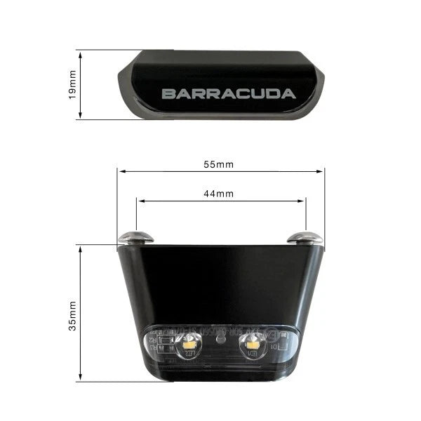 Barracuda Luce Targa Led in Alluminio Omologata Universale