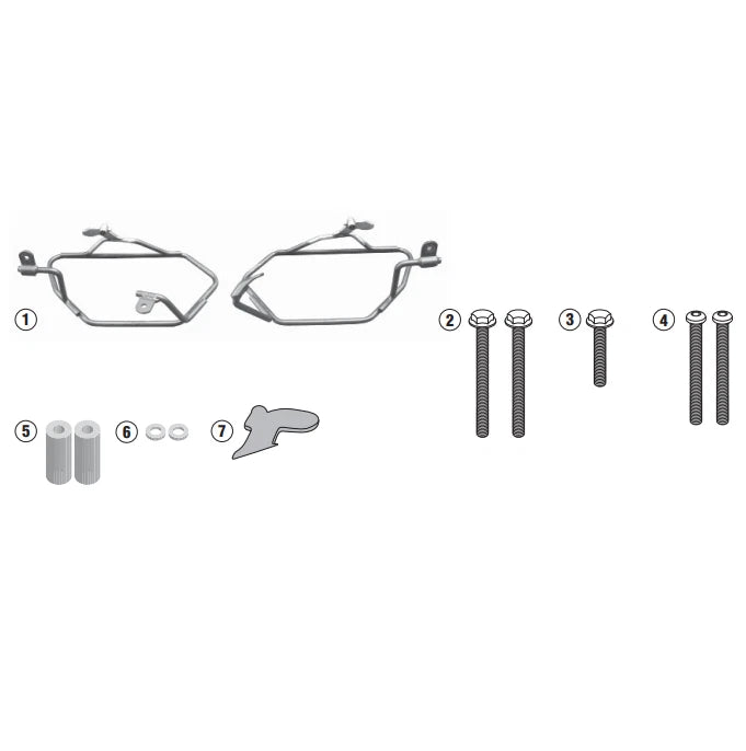 KAPPA Telaietti Laterali Per Borse Morbide Per BMW F 800 R 2009-2014 - LGMoto SRL