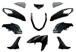 T4Tune Kit carene nere (11 pz.) per Yamaha N-Max 125 EU3 2015 2016 2017