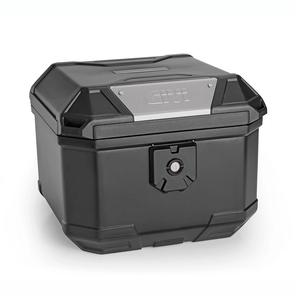 GIVI Bauletto Monolock Bernina 38Lt + Piastra, Kit Universale per Moto / Scooter - LGMoto SRL