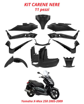 T4Tune Kit Carene / Plastiche Nere Complete per Yamaha X-Max 250 2005-2009 - LGMoto SRL