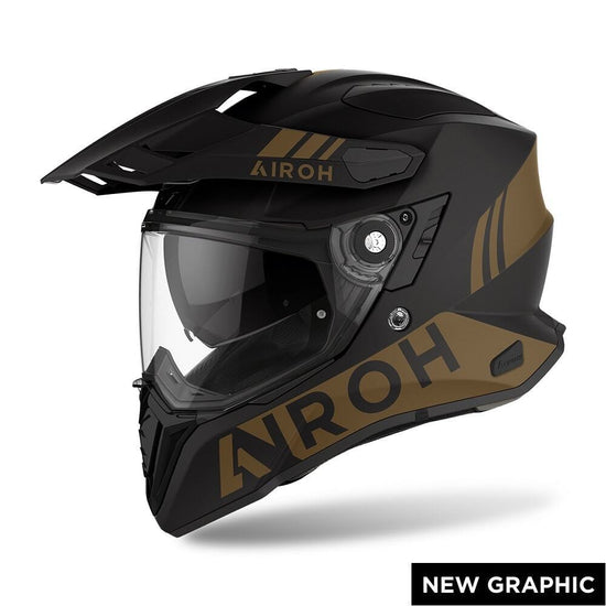 Airoh Casco On/Off Commander Gold Matt - LGMoto SRL