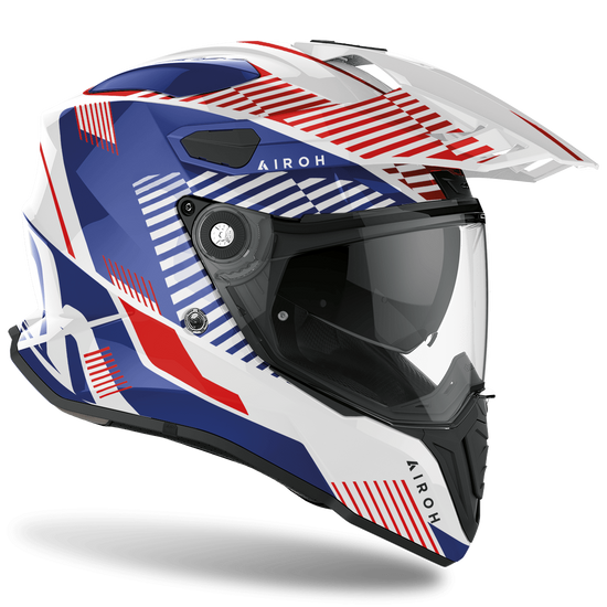 Airoh Casco On/Off Commander BOOST White/blue Gloss - LGMoto SRL