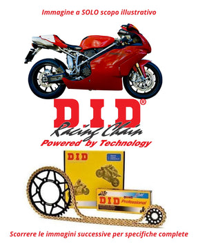 KIT TRASMISSIONE CATENA 525-96 INGRANAGGI 36-15 per DUCATI 999 R 998 2003-2006 - LGMoto SRL