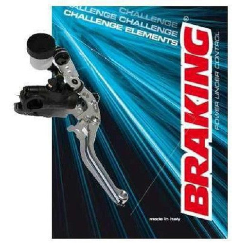 POMPA FRENO RADIALE FUSA UNIVERSALE BRAKING ø19 ANTERIORE LEVA SILVER