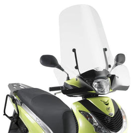 GIVI Parabrezza Trasparente + Attacchi per Honda SH 125-150 2005 - 2008