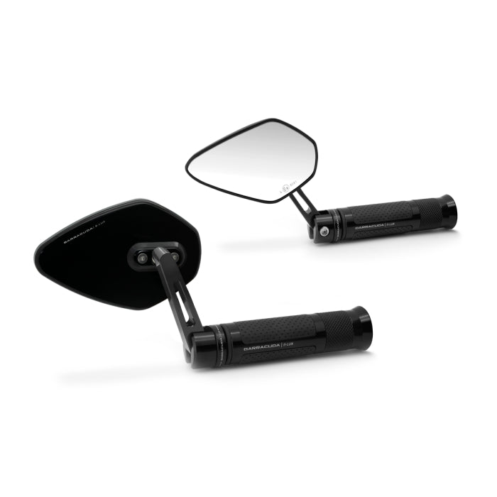 Barracuda Coppia Specchietti Retrovisori SKIN-X BAR END B-LUX Universali per Moto