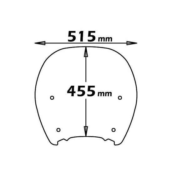 Isotta parabrezza solo lastra per attacchi originali per Honda sh 300 2011 2012 2013 2014 - LGMoto SRL